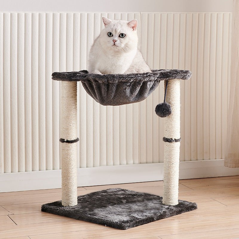 PETSWOL Cat Tower With Hammock And Scratching Posts - NuSea