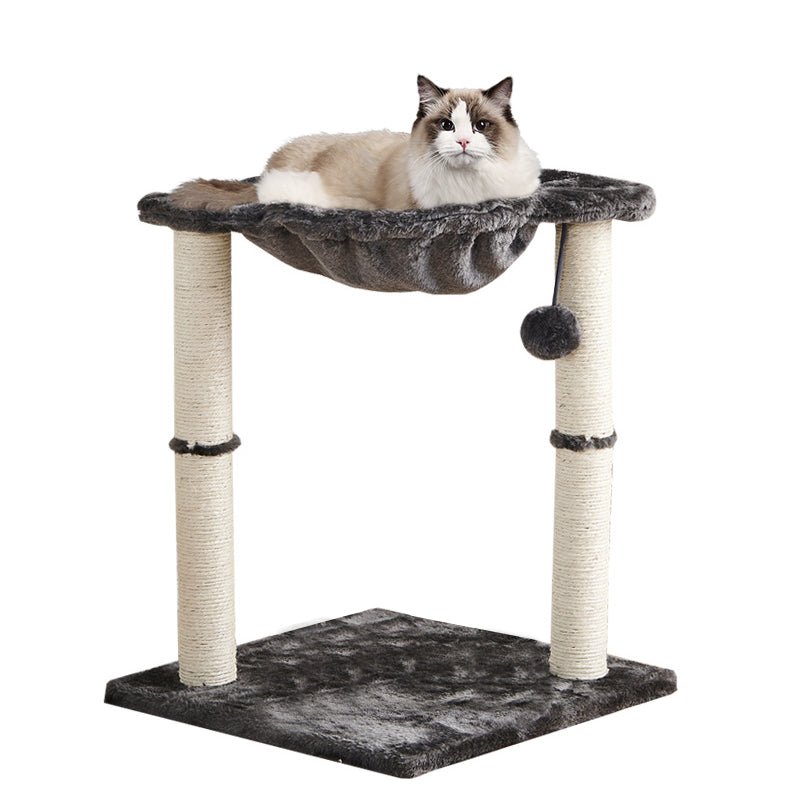 PETSWOL Cat Tower With Hammock And Scratching Posts - NuSea