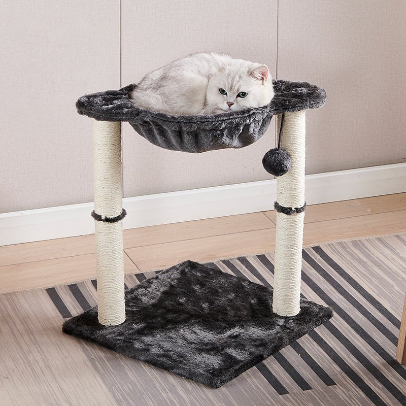 PETSWOL Cat Tower With Hammock And Scratching Posts - NuSea