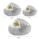 PETSWOL Cozy Burrowing Cave Pet Bed for Dogs and Cats - NuSea