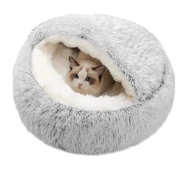 PETSWOL Cozy Burrowing Cave Pet Bed for Dogs and Cats - NuSea