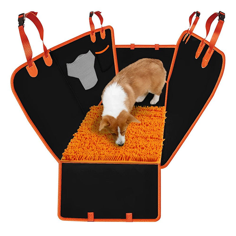 PETSWOL Dog Car Seat Cover with Snuffle Mat - NuSea