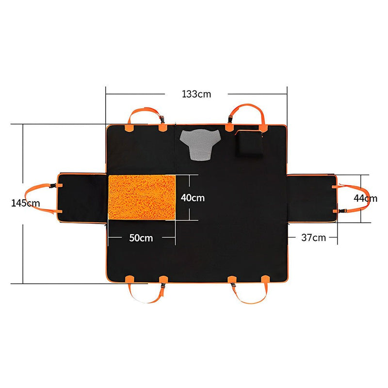 PETSWOL Dog Car Seat Cover with Snuffle Mat - NuSea