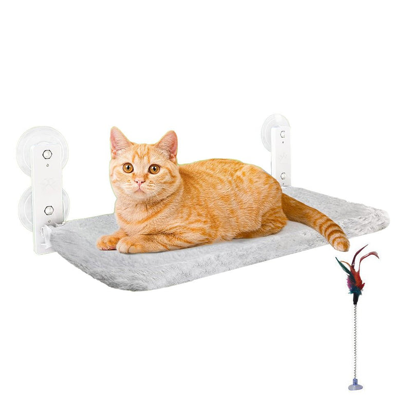 PETSWOL Foldable Cordless Cat Window Perch For Wall With Strong Suction Cups - NuSea