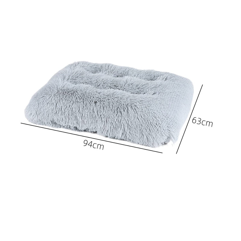 PETSWOL Plush and Cozy Pet Mat for Ultimate Comfort and Warmth - Light Grey - NuSea