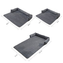 PETSWOL Plush Pet Sofa Cushion with Pillow - Ultimate Comfort for Your Pet - NuSea