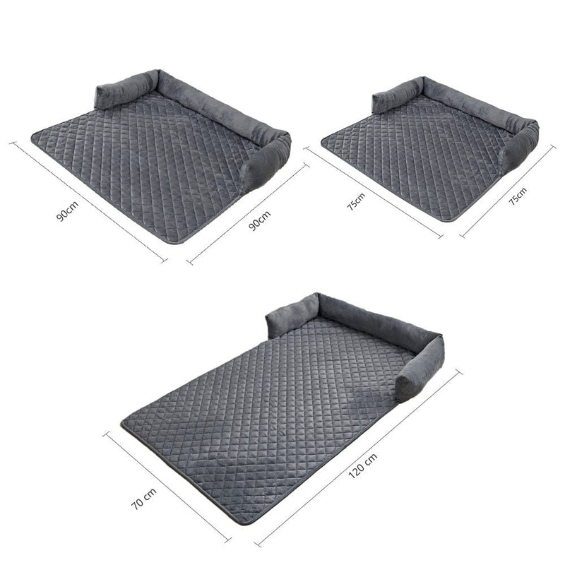 PETSWOL Plush Pet Sofa Cushion with Pillow - Ultimate Comfort for Your Pet - NuSea