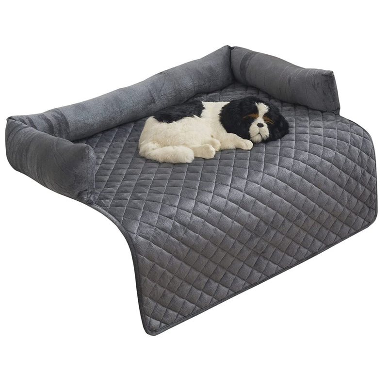 PETSWOL Plush Pet Sofa Cushion with Pillow - Ultimate Comfort for Your Pet - NuSea