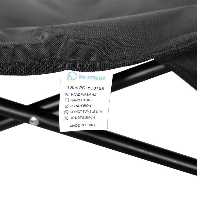 PETSWOL Portable Elevated Dog Bed - Foldable Design,Durable Material,Travel - Friendly - NuSea