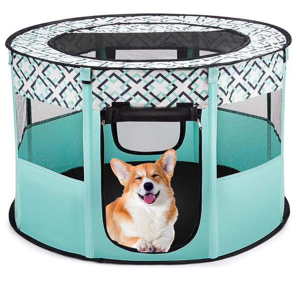 PETSWOL Portable Pet Playpen - Spacious Exercise Kennel Tent - NuSea