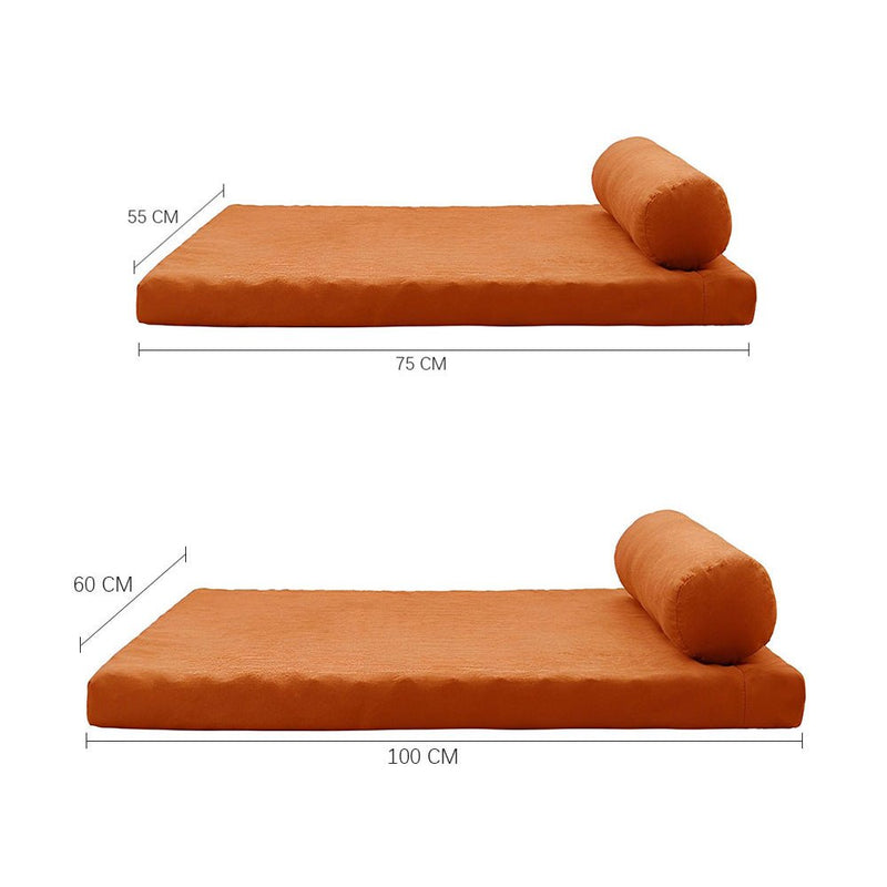 PETSWOL Removable and Washable Dog Sofa Bed - Orange - NuSea