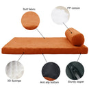 PETSWOL Removable and Washable Dog Sofa Bed - Orange - NuSea