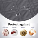 PETSWOL Waterproof Dog Bed Cover and Pet Blanket for Furniture, Bed, Couch, and Sofa - Gery - NuSea