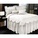 Phase 2 Magnifico Antique White Jacquard Bedspread Set Queen - NuSea