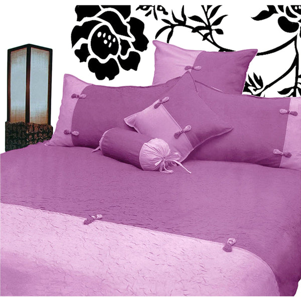 Phase 2 Scrunchie Orchid Quilt Cover Set QUEEN - NuSea