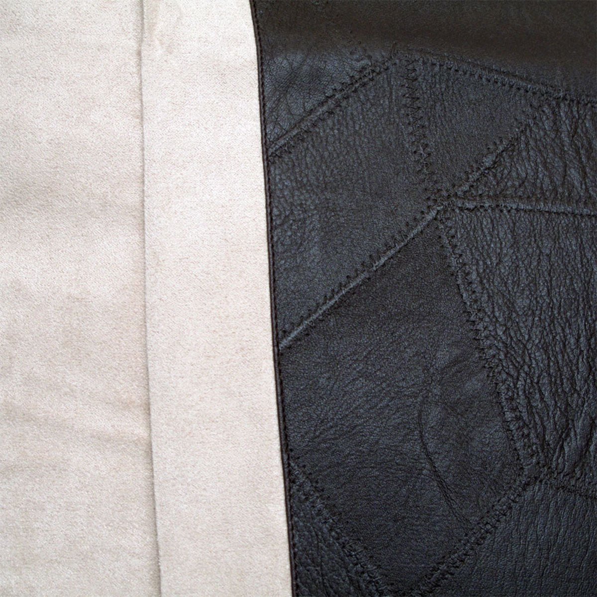 Phase 2 Studio Faux Suede/Faux Leather Neckroll Cover 15 x 35 cm - NuSea