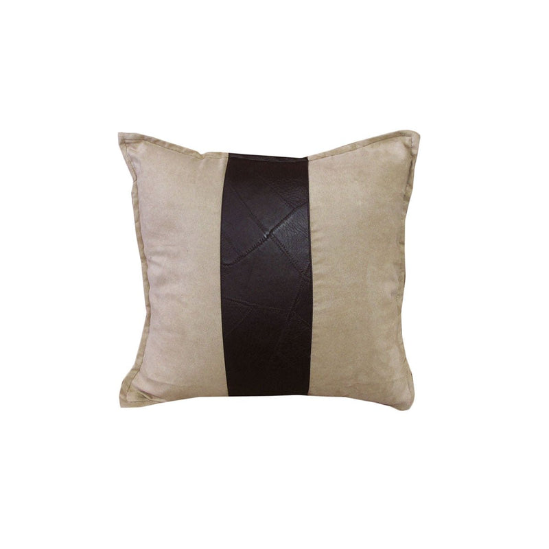 Phase 2 Studio Faux Suede/Faux Leather Square Cushion Cover 40 x 40 cm - NuSea