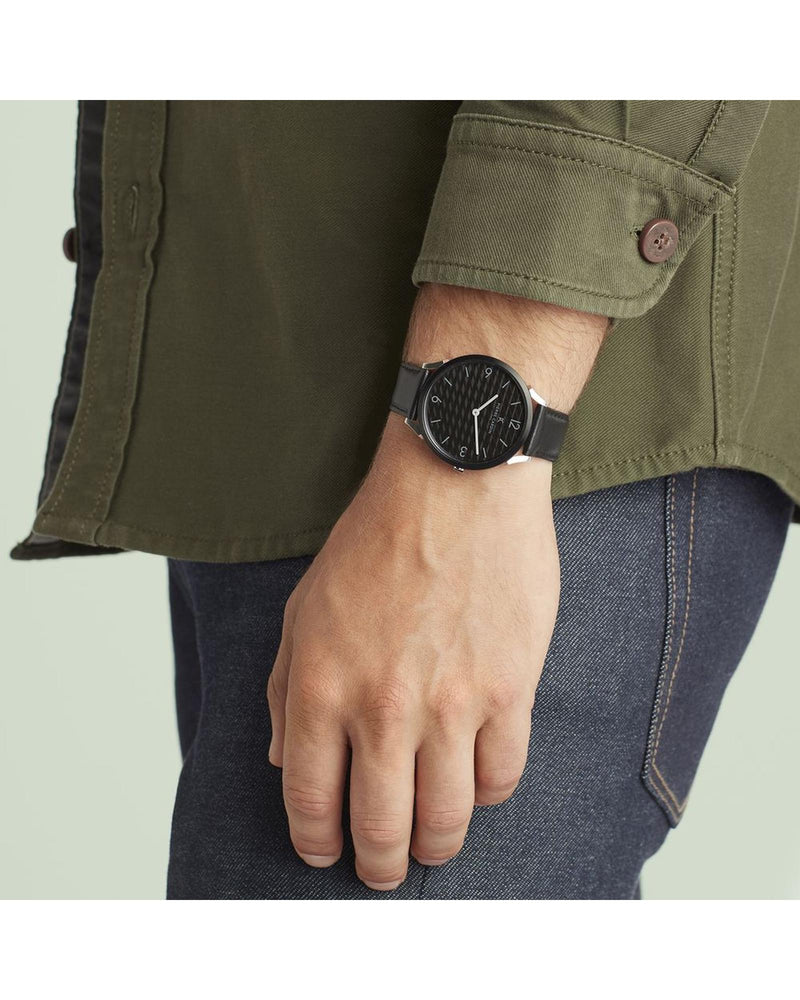 Pierre Cardin Men's Black Watch - One Size - NuSea