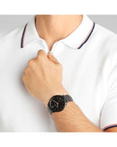 Pierre Cardin Men's Black Watch - One Size - NuSea