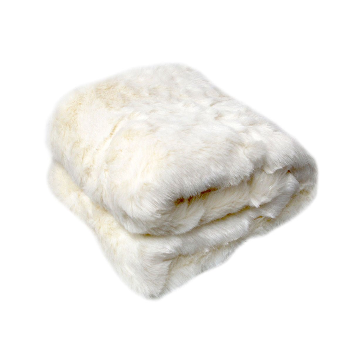 Polar Bear Luxury Faux Fur Throw Rug 127 x 152 cm - NuSea