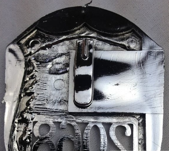 POLICE BADGE Costume Accessory Plastic Silver Fancy Dress Party Officer Cop - NuSea