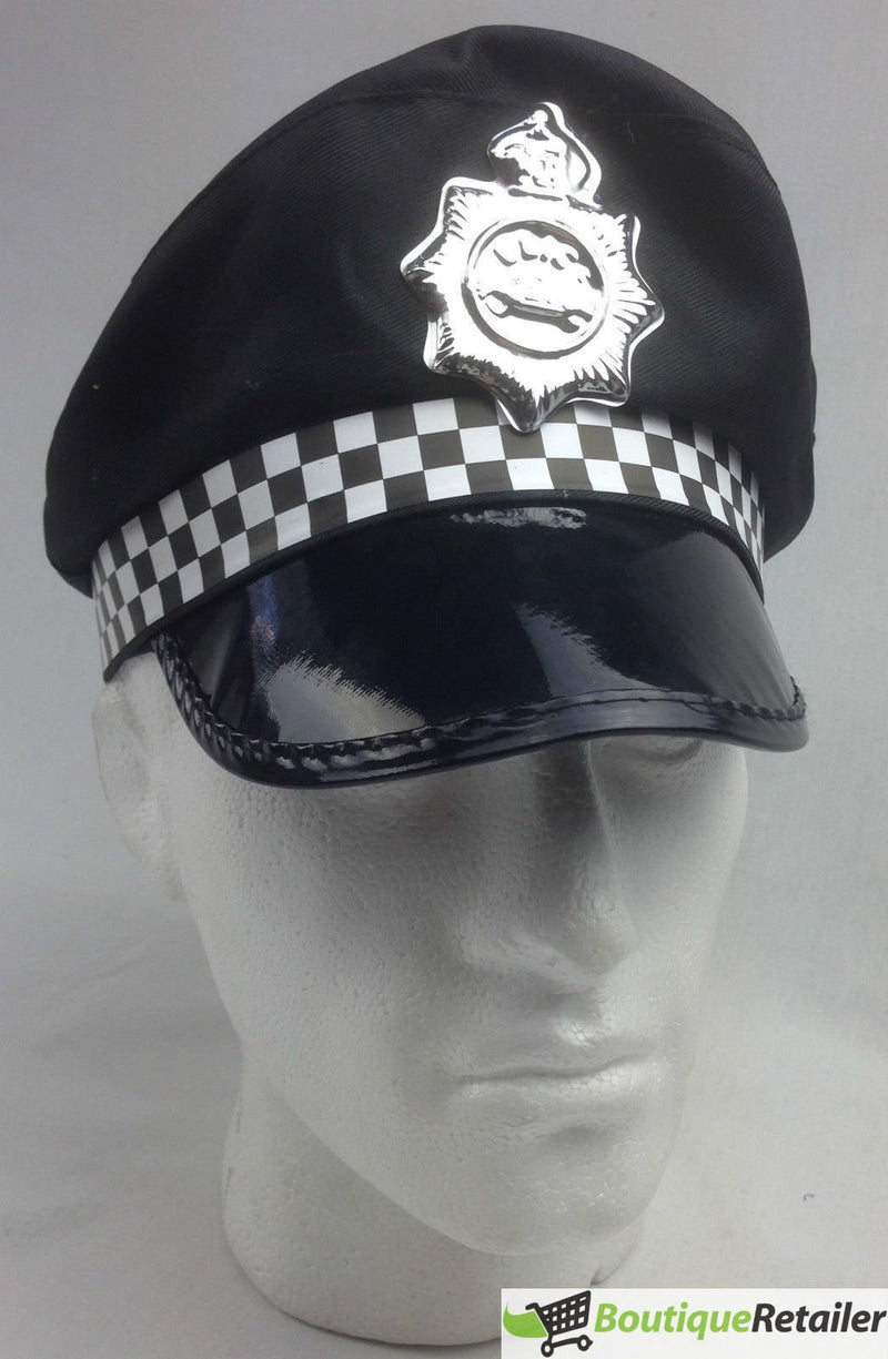 Police Officer Captain HAT Pilot Cop Navy Sailor Costume Party Cap Fancy Dress - NuSea