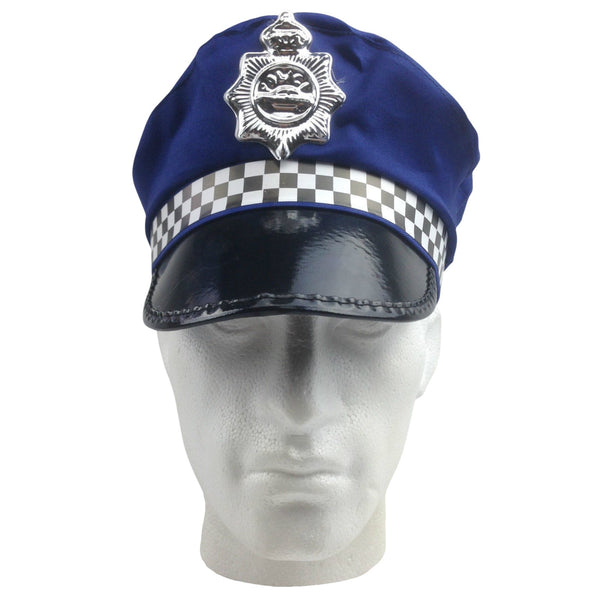 Police Officer Captain HAT Pilot Cop Navy Sailor Costume Party Cap Fancy Dress - NuSea