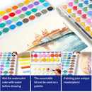 Portable 48 PCs Concentrated colour block Water paint set with brush - NuSea