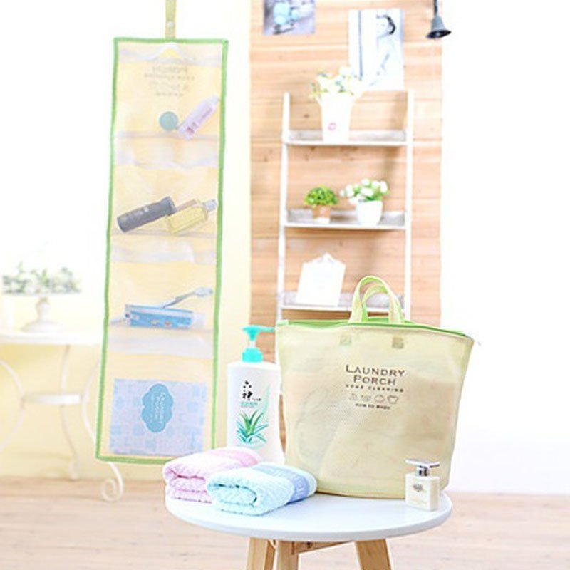 Portable Reusable Bath Hanging Mesh Bag Organizer for Toiletry Storage - NuSea