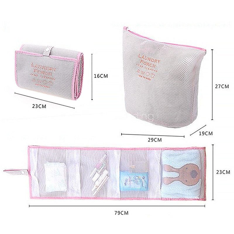 Portable Reusable Bath Hanging Mesh Bag Organizer for Toiletry Storage - NuSea
