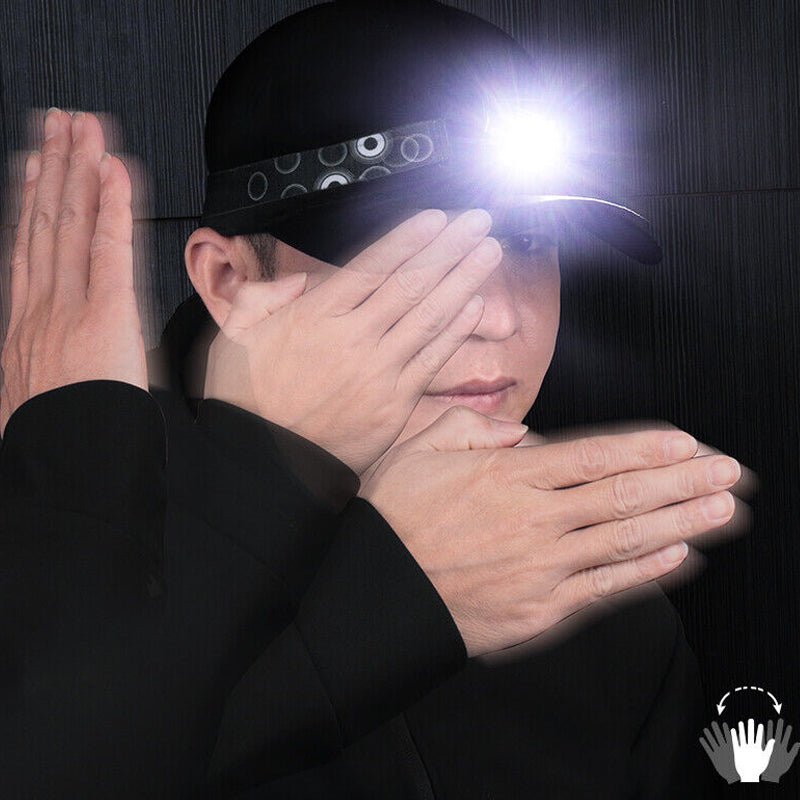 Powerful LED Headlamp Body Motion Sensor Headlight USB Charging - NuSea