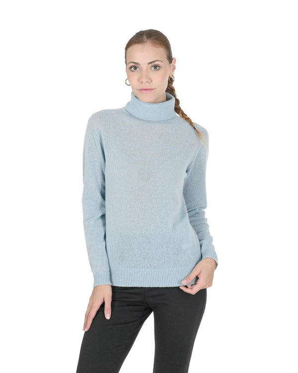 Premium Cashmere Womens Turtleneck Sweater - 40 EU - NuSea