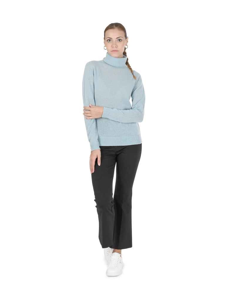 Premium Cashmere Womens Turtleneck Sweater - 40 EU - NuSea
