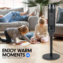 Pronti Electric Tower Heater 2000W Ceramic Portable Remote - Black - NuSea