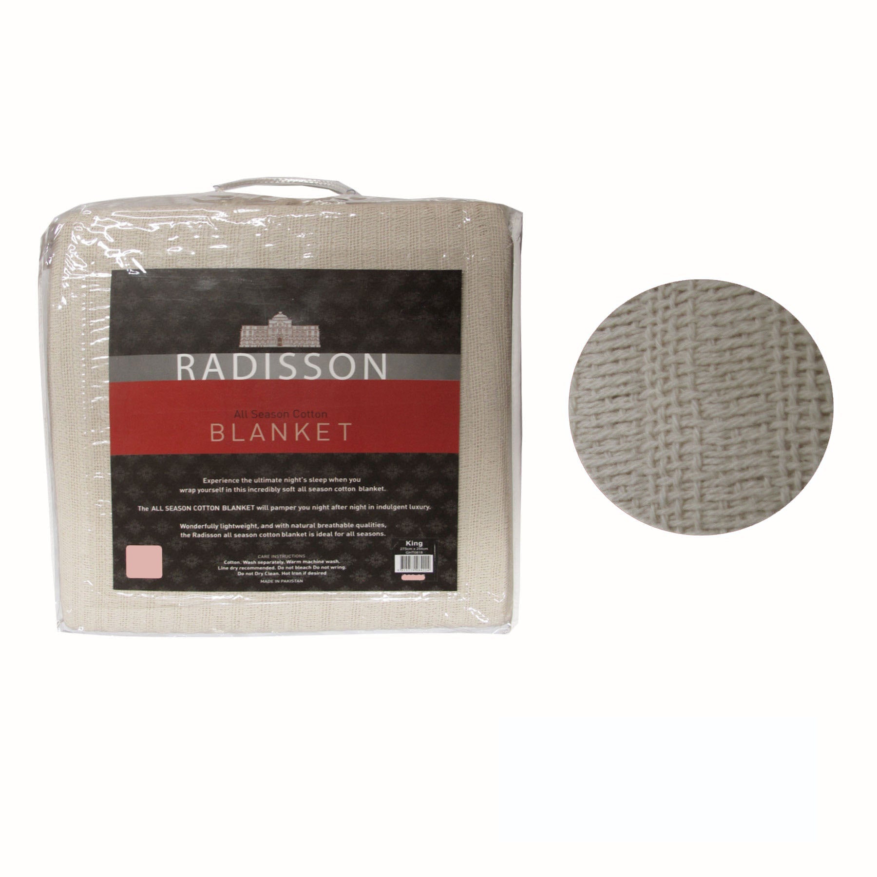 Radisson All Season Cotton Blanket Wheat SINGLE - NuSea