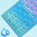 Rainbow Backlit Wireless Gaming Keyboard Mouse and Mat Combo Set - NuSea