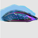 Rainbow Backlit Wireless Gaming Keyboard Mouse and Mat Combo Set - NuSea