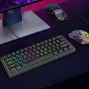 Rainbow Backlit Wireless Gaming Keyboard Mouse and Mat Combo Set - NuSea