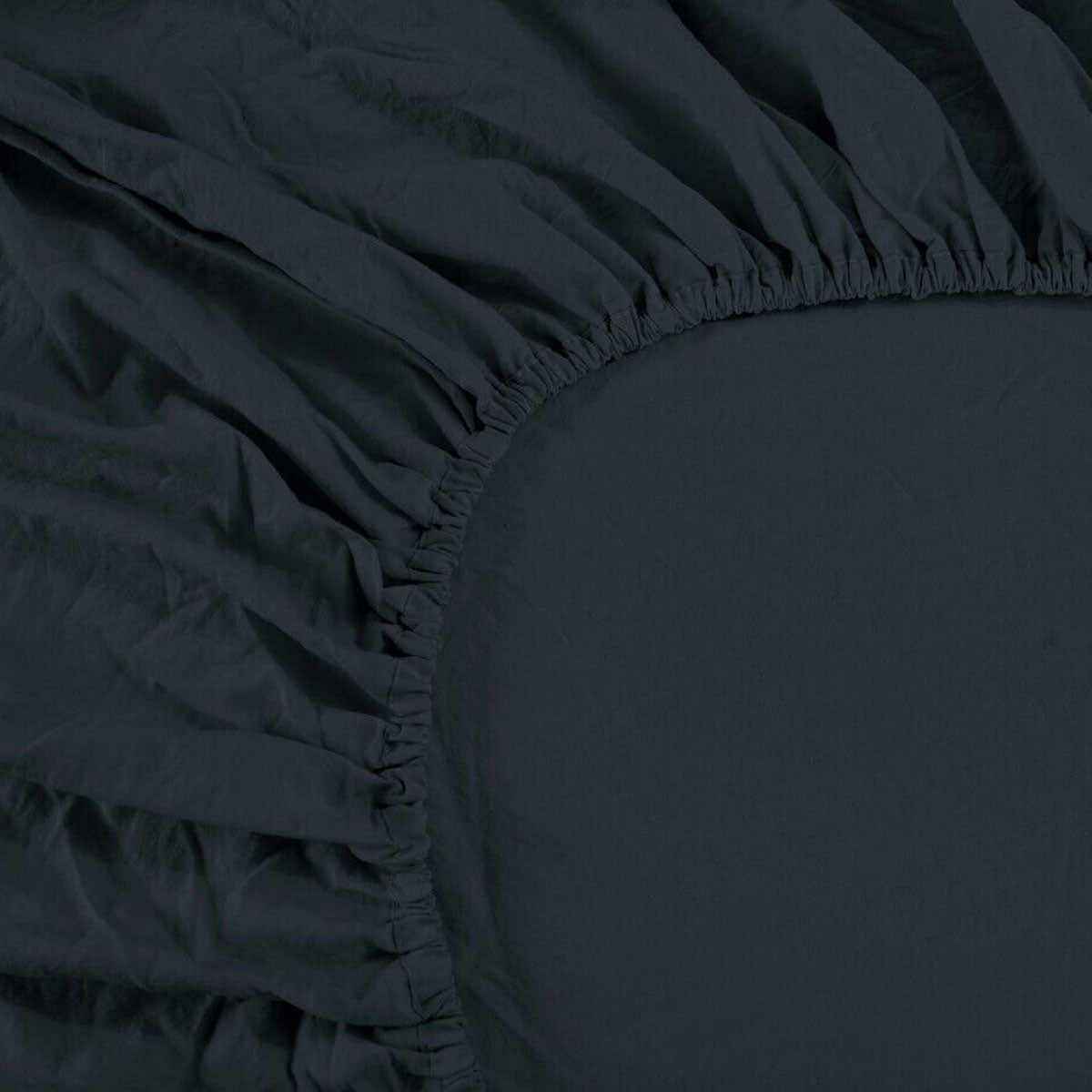 Ramesses 1000TC Linen Bamboo Fitted Sheet Combo Set Charcoal Single - NuSea