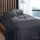 Ramesses 1100TC Egyptian Cotton Sateen Sheet Set Charcoal Queen - NuSea