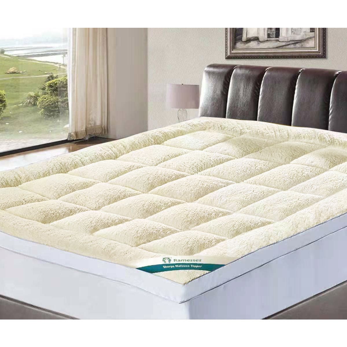 Ramesses 1600GSM Sherpa Winter Mattress Topper Single - NuSea