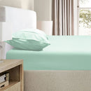 Ramesses 2000TC Bamboo Embossed Fitted Sheet Combo Set Aqua Single - NuSea