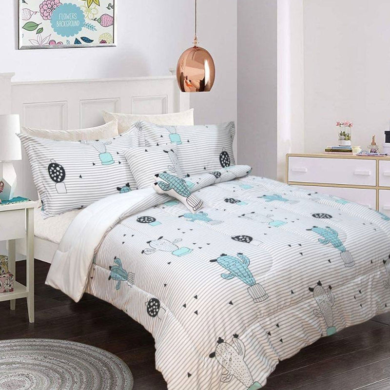 Ramesses 5 Piece Kids Comforter Set Cactus Single - NuSea