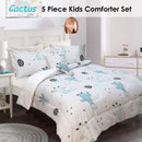 Ramesses 5 Piece Kids Comforter Set Cactus Single - NuSea