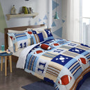 Ramesses 5 Piece Kids Comforter Set Sports Single - NuSea