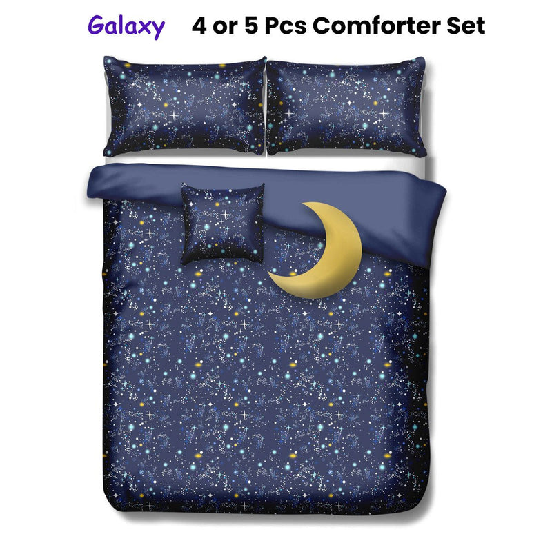 Ramesses Galaxy Kids Advventure 4 Pcs Comforter Set Single - NuSea