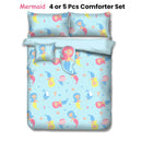 Ramesses Mermaid Kids Advventure 5 Pcs Comforter Set Double - NuSea