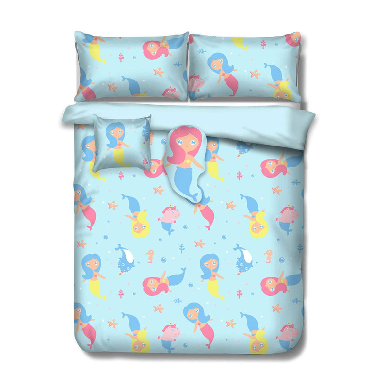 Ramesses Mermaid Kids Advventure 5 Pcs Comforter Set Double - NuSea