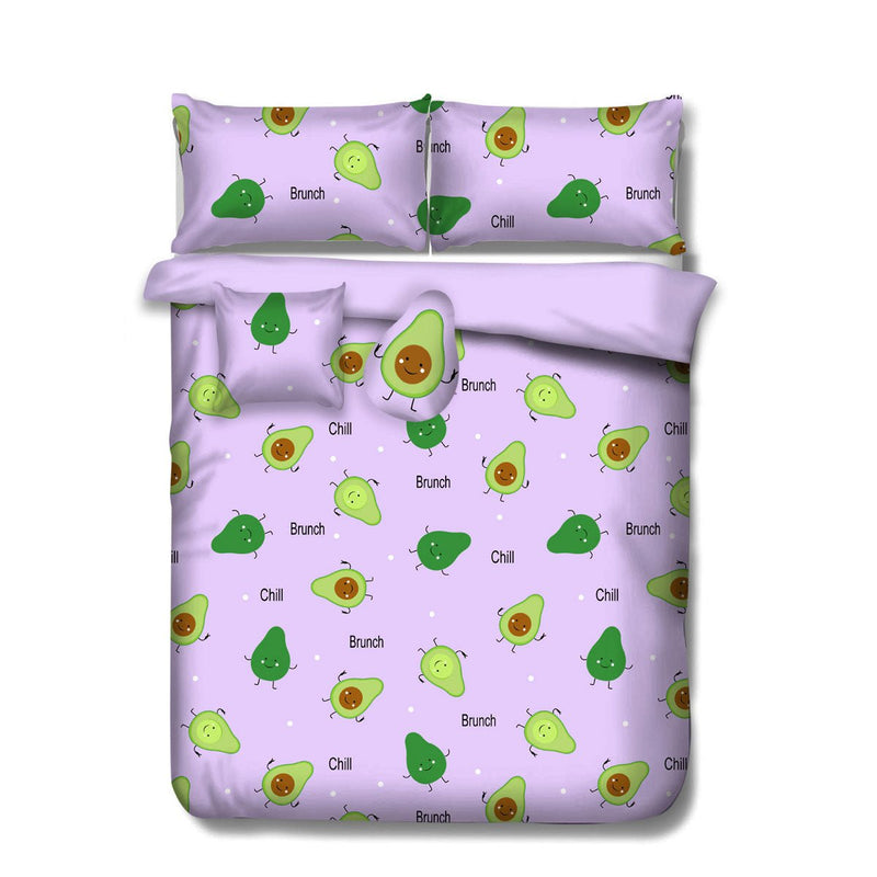 Ramesses Purple Avocado Kids Advventure 5 Pcs Comforter Set Double - NuSea