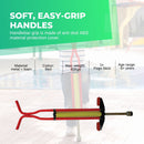 Red Pogo Stick Kids - Childrens Jumping Jackhammer Exercise Hopper Toy - NuSea